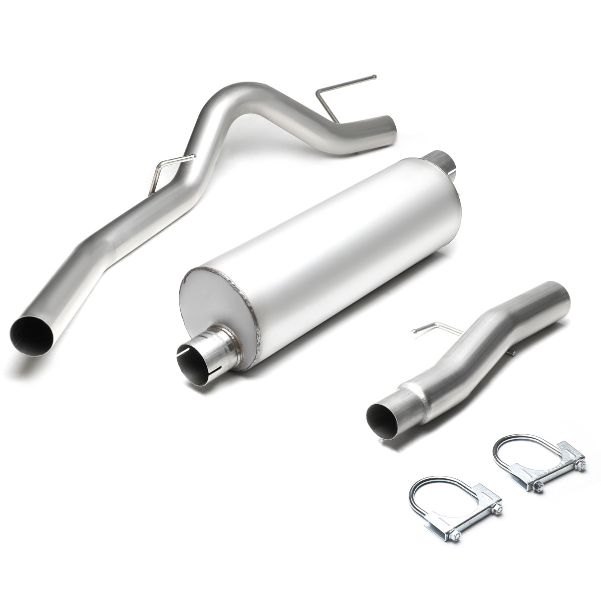 TUBERIA CATBACK CATBACK - 09-10 FORD F-150 4.6L, 5.4L - SINGLE TIP - STAINLESS STEEL