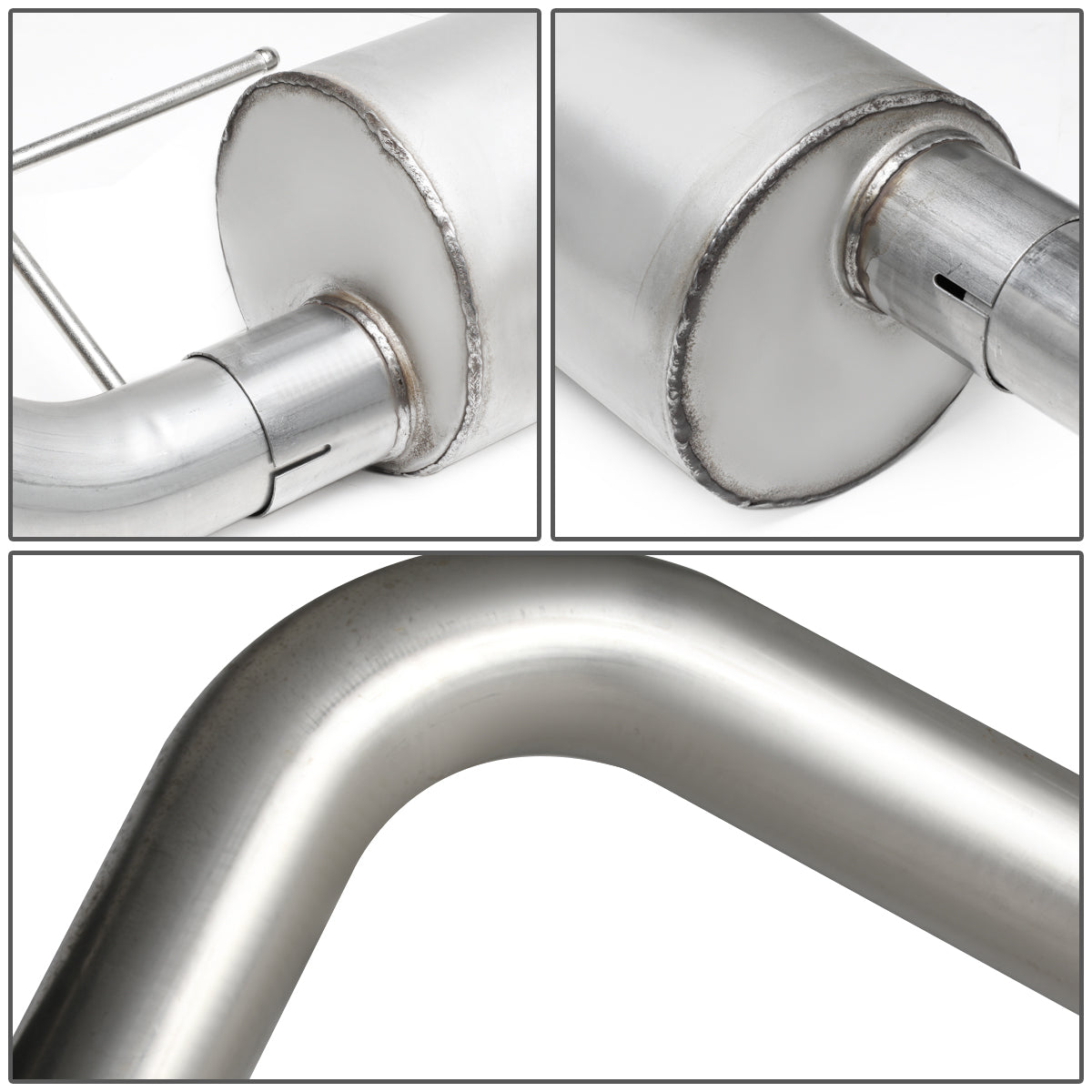 TUBERIA CATBACK CATBACK - 09-10 FORD F-150 4.6L, 5.4L - SINGLE TIP - STAINLESS STEEL