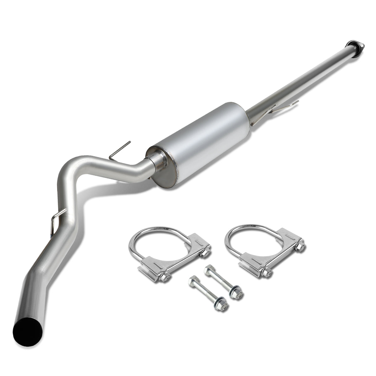TUBERIA CATBACK CATBACK - 11-14 FORD F-150 3.7L / 5.0L - STANDARD CAB - SINGLE TIP - STAINLESS STEEL