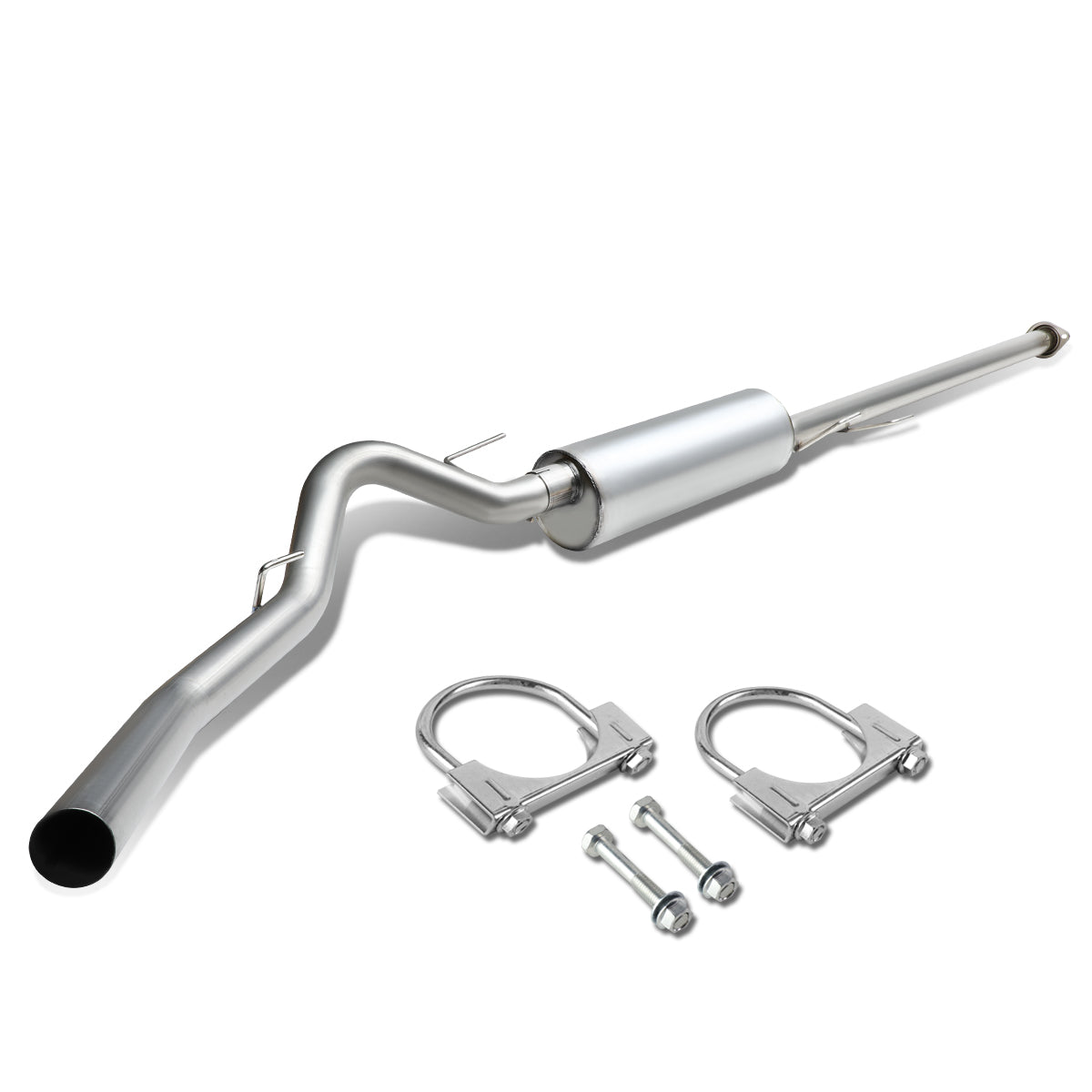 TUBERIA CATBACK CATBACK - 11-14 FORD F-150 3.7L / 5.0L - STANDARD CAB - SINGLE TIP - STAINLESS STEEL