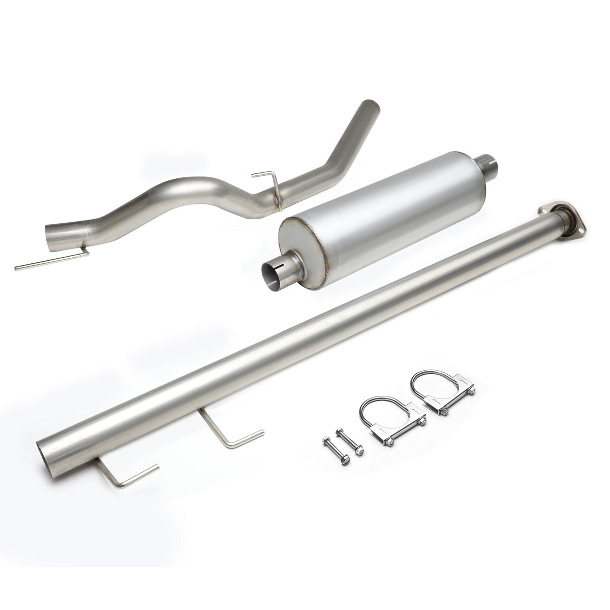 TUBERIA CATBACK CATBACK - 11-14 FORD F-150 3.7L / 5.0L - STANDARD CAB - SINGLE TIP - STAINLESS STEEL