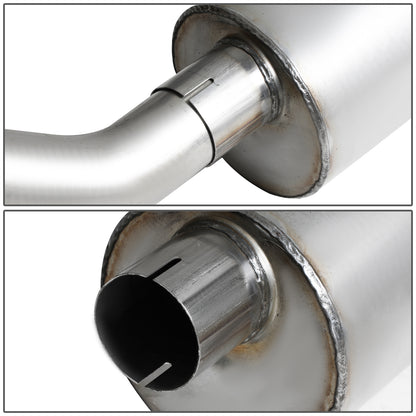 TUBERIA CATBACK CATBACK - 11-14 FORD F-150 3.7L / 5.0L - STANDARD CAB - SINGLE TIP - STAINLESS STEEL