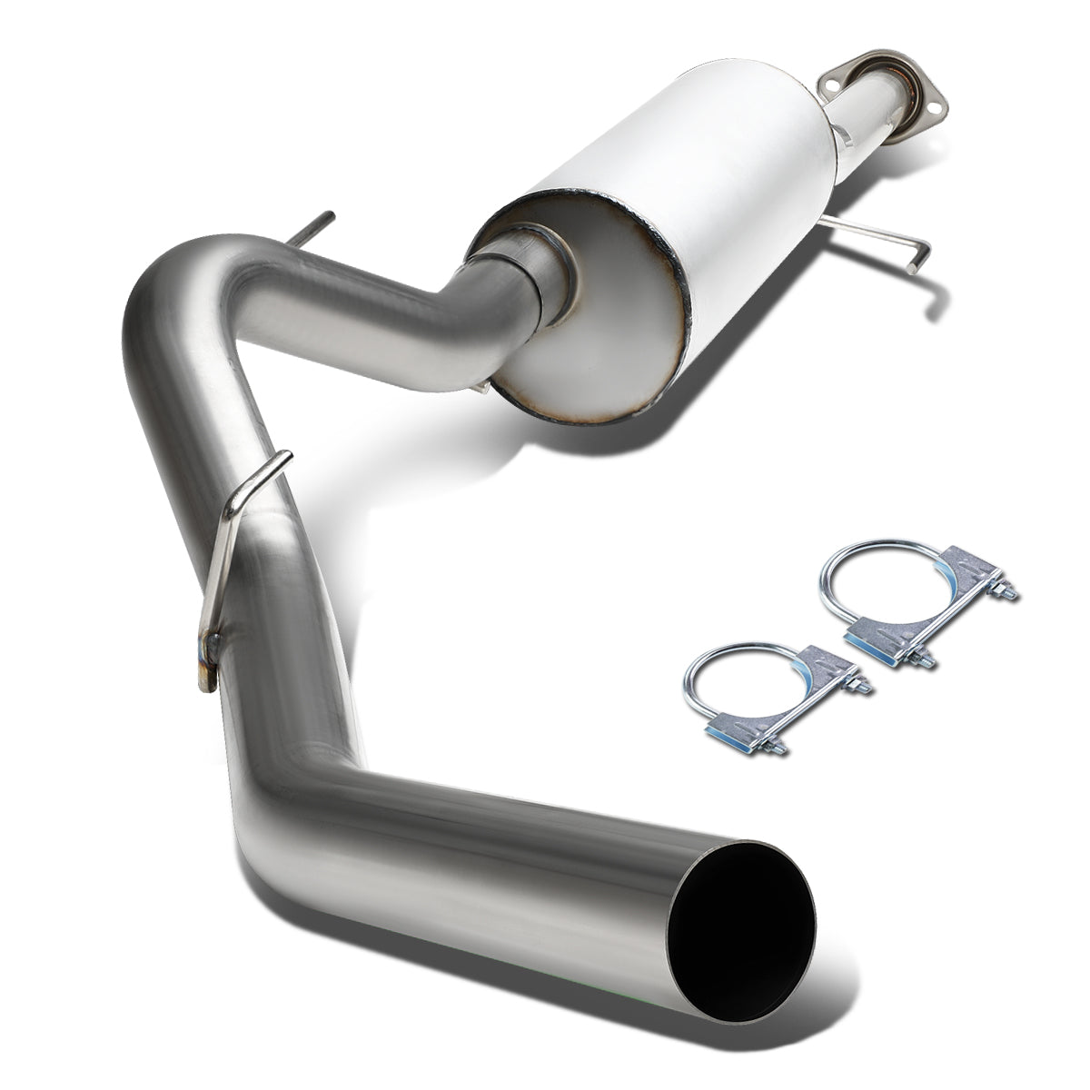 TUBERIA CATBACK CATBACK - 11-14 FORD F-150 3.5L - CREW CAB - SINGLE TIP - STAINLESS STEEL
