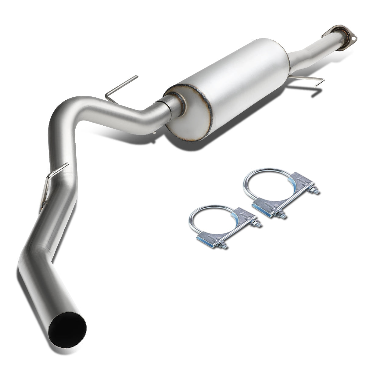 TUBERIA CATBACK CATBACK - 11-14 FORD F-150 3.5L - CREW CAB - SINGLE TIP - STAINLESS STEEL