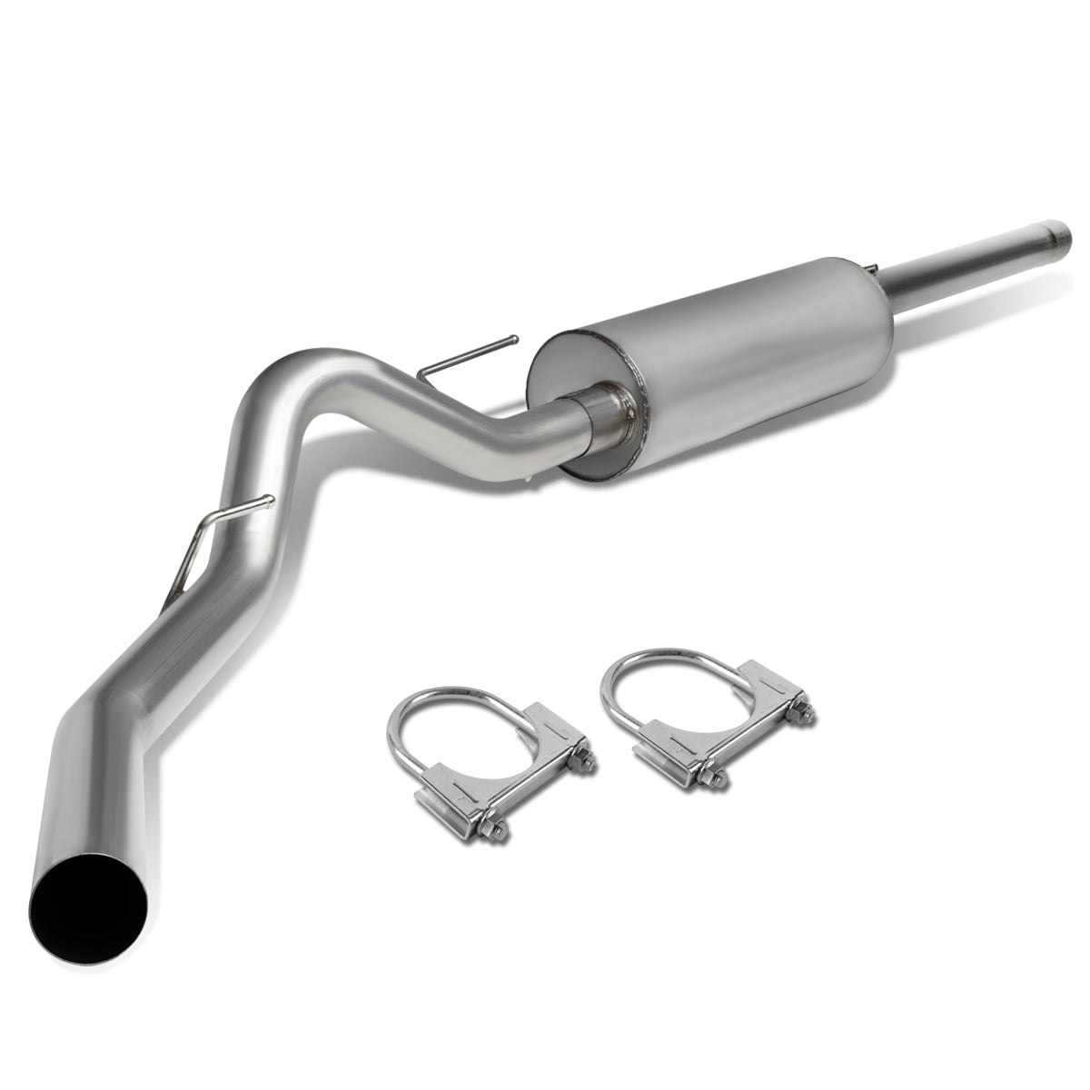 TUBERIA CATBACK CATBACK - 10-14 FORD F-150 6.2L - EXTENDED CAB - SINGLE TIP - STAINLESS STEEL