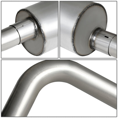 TUBERIA CATBACK CATBACK - 10-14 FORD F-150 6.2L - EXTENDED CAB - SINGLE TIP - STAINLESS STEEL