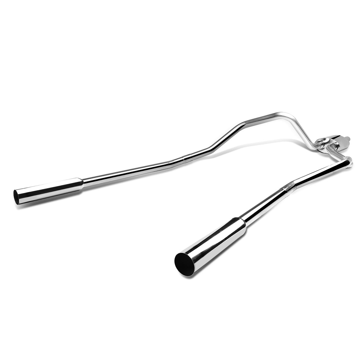 TUBERIA CATBACK CATBACK - 04-08 FORD F-150 4.6L / 5.4L V8 - TYPE-1 - DUAL TIP - STAINLESS STEEL