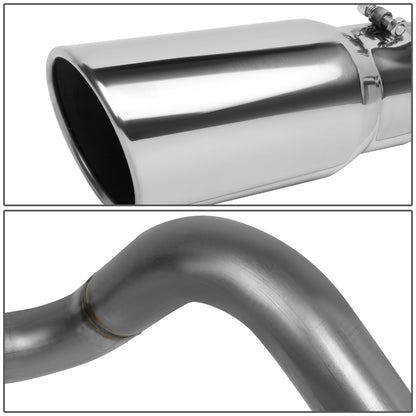 TUBERIA CATBACK CATBACK - 94-96 FORD F-250 7.3L TURBO DIESEL / 94-97 FORD F-350 7.3L TURBO DIESEL - SINGLE TIP - STAINLESS STEEL