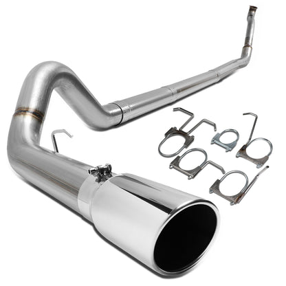 TUBERIA CATBACK CATBACK - 94-96 FORD F-250 7.3L TURBO DIESEL / 94-97 FORD F-350 7.3L TURBO DIESEL - SINGLE TIP - STRAIGHT PIPE - STAINLESS STEEL