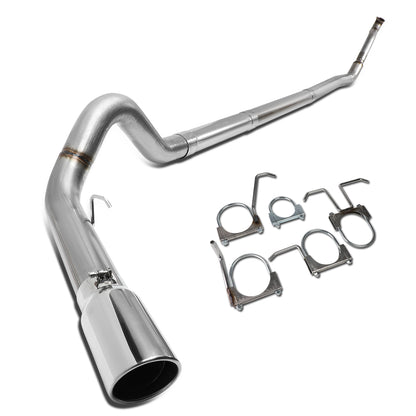 TUBERIA CATBACK CATBACK - 94-96 FORD F-250 7.3L TURBO DIESEL / 94-97 FORD F-350 7.3L TURBO DIESEL - SINGLE TIP - STRAIGHT PIPE - STAINLESS STEEL