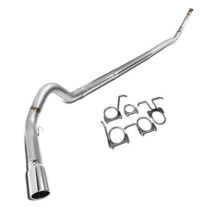 TUBERIA CATBACK CATBACK - 94-96 FORD F-250 7.3L TURBO DIESEL / 94-97 FORD F-350 7.3L TURBO DIESEL - SINGLE TIP - STRAIGHT PIPE - STAINLESS STEEL