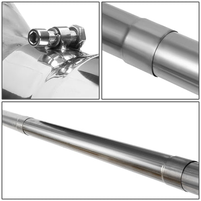 TUBERIA CATBACK CATBACK - 94-96 FORD F-250 7.3L TURBO DIESEL / 94-97 FORD F-350 7.3L TURBO DIESEL - SINGLE TIP - STRAIGHT PIPE - STAINLESS STEEL