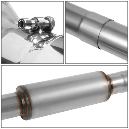 TUBERIA CATBACK CATBACK - 99-03 FORD F-250 7.3L TURBO DIESEL / 99-03 FORD F-350 7.3L TURBO DIESEL - SINGLE TIP - STAINLESS STEEL