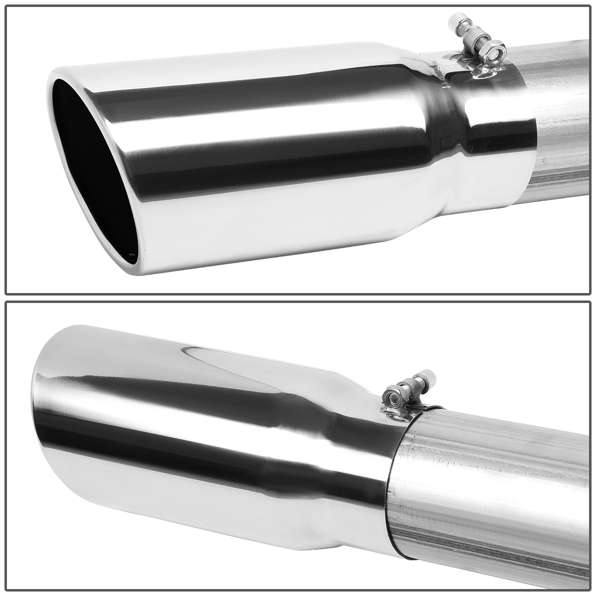 TUBERIA CATBACK CATBACK - 03-07 FORD F-250 6.0L TURBO DIESEL / 03-07 FORD F-350 6.0L TURBO DIESEL - SINGLE TIP - STAINLESS STEEL