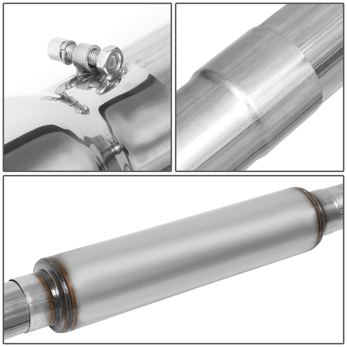 TUBERIA CATBACK CATBACK - 03-07 FORD F-250 6.0L TURBO DIESEL / 03-07 FORD F-350 6.0L TURBO DIESEL - SINGLE TIP - STAINLESS STEEL