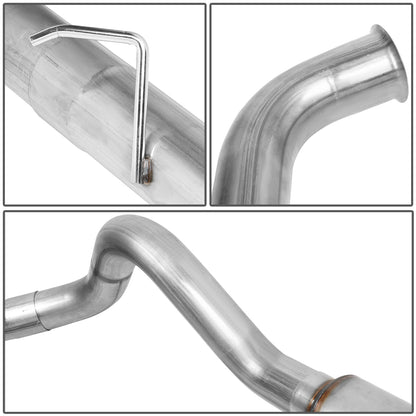 TUBERIA CATBACK CATBACK - 03-07 FORD F-250 6.0L TURBO DIESEL / 03-07 FORD F-350 6.0L TURBO DIESEL - SINGLE TIP - STAINLESS STEEL