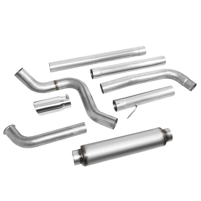 TUBERIA CATBACK CATBACK - 03-07 FORD F-250 6.0L TURBO DIESEL / 03-07 FORD F-350 6.0L TURBO DIESEL - SINGLE TIP - STAINLESS STEEL