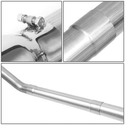 TUBERIA CATBACK CATBACK - 03-07 FORD F-250 6.0L TURBO DIESEL / 03-07 FORD F-350 6.0L TURBO DIESEL - SINGLE TIP - STRAIGHT PIPE - STAINLESS STEEL