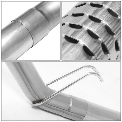 TUBERIA CATBACK CATBACK - 08-10 FORD F-250,F-350,F-450 SUPER DUTY 6.4L TURBO DIESEL - SINGLE TIP - STAINLESS STEEL