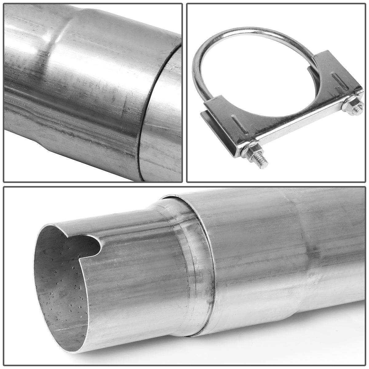 TUBERIA CATBACK CATBACK - 08-10 FORD F-250,F-350,F-450 SUPER DUTY 6.4L TURBO DIESEL - SINGLE TIP - STAINLESS STEEL