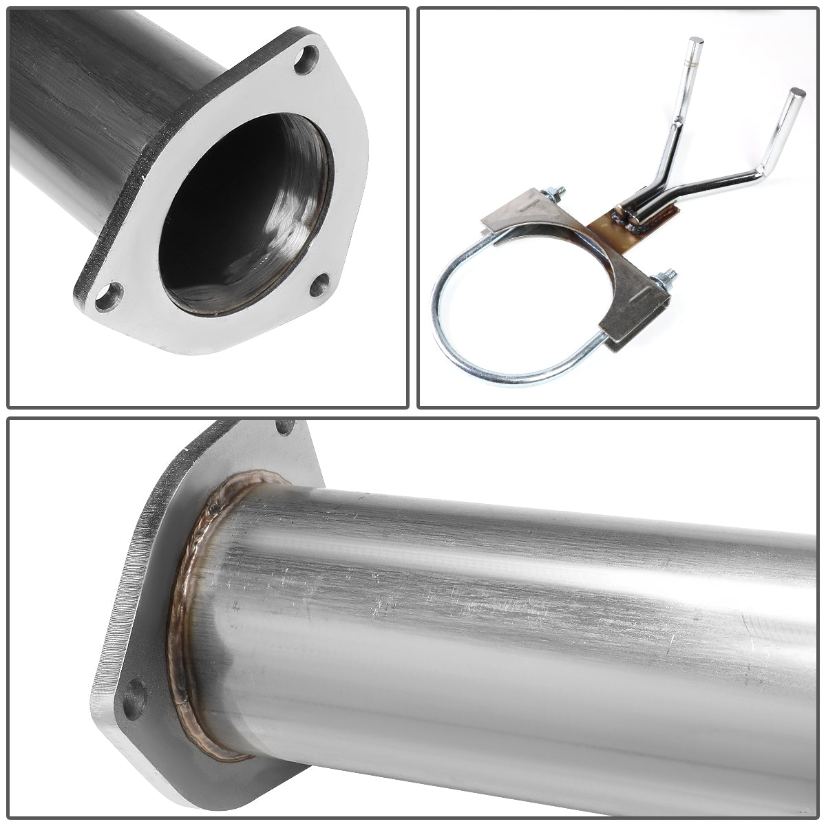 TUBERIA CATBACK CATBACK - 15-16 FORD F-250, F-350, F-450 SUPER DUTY CREW / EXTENDED CAB W/ 6-3/4 & 8FT BEDS - SINGLE TIP - STAINLESS STEEL