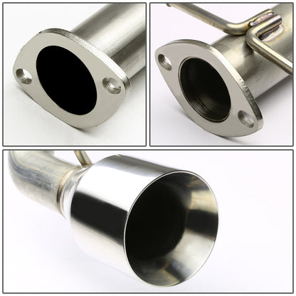 TUBERIA CATBACK CATBACK - 00-04 FORD FOCUS - ROLLED TIP - STAINLESS STEEL