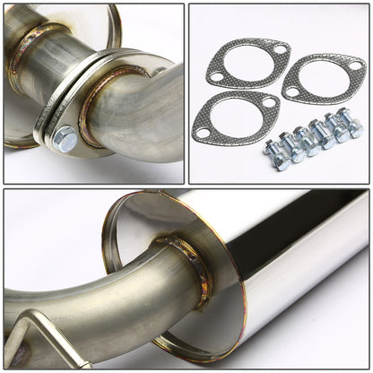 TUBERIA CATBACK CATBACK - 00-04 FORD FOCUS - ROLLED TIP - STAINLESS STEEL