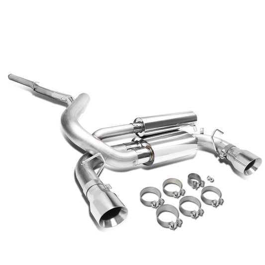 TUBERIA CATBACK CATBACK - 16-18 FORD FOCUS RS 2.3L TURBO WITH MUFFLER TIP  (3-163 = 3-165) - STAINLESS STEEL