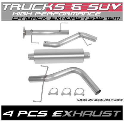 TUBERIA CATBACK CATBACK - 07-14 TOYOTA FJ CRUISER 4.0L - STAINLESS STEEL