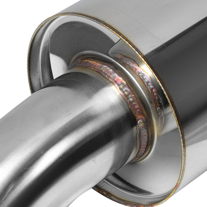 TUBERIA CATBACK CATBACK - 05-09 FORD MUSTANG 4.6L V8 - DUAL TIP - STAINLESS STEEL