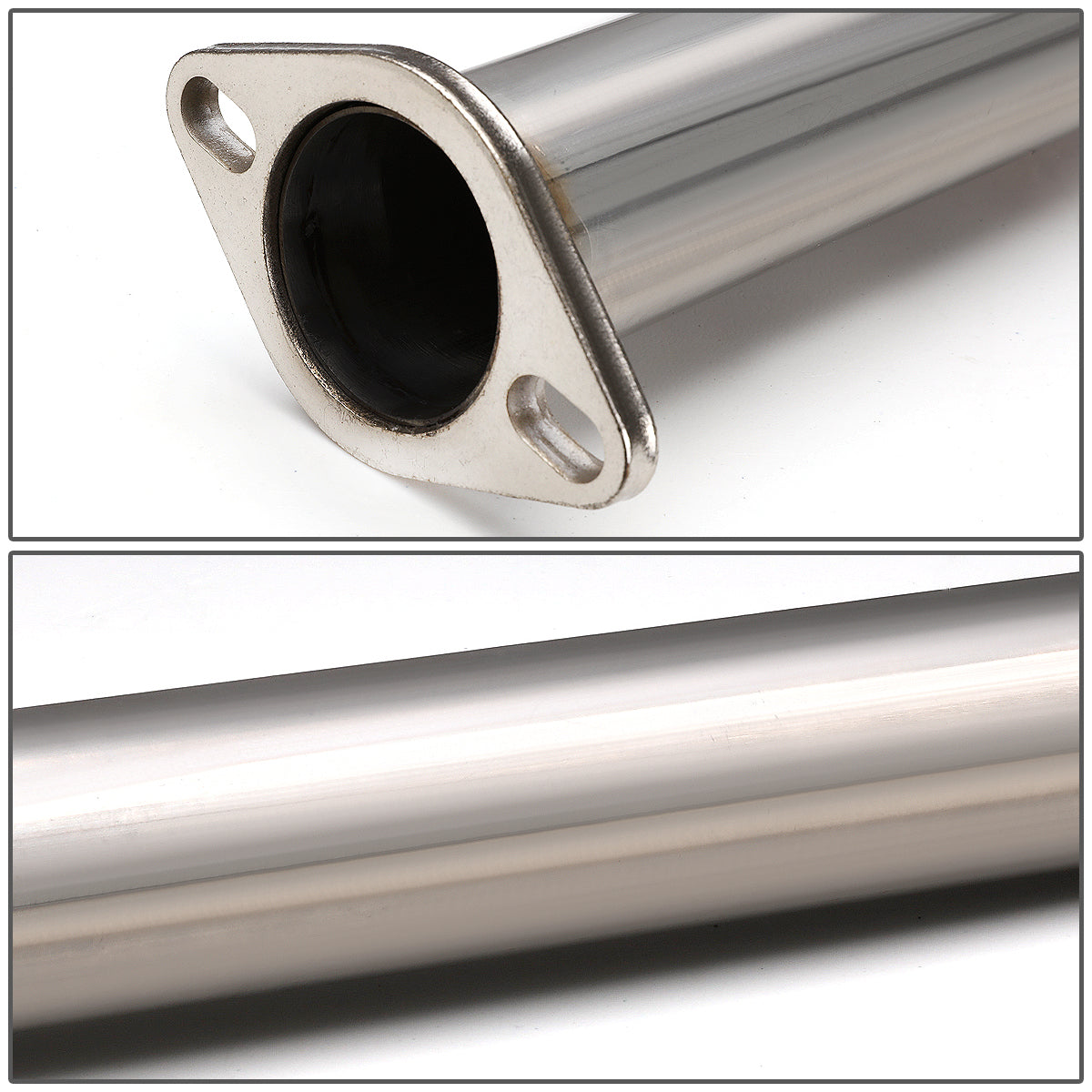 TUBERIA CATBACK CATBACK - 11-14 FORD MUSTANG 3.7L V6 - DUAL TIP - STAINLESS STEEL