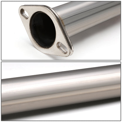 TUBERIA CATBACK CATBACK - 11-14 FORD MUSTANG 3.7L V6 - DUAL ROLLED TIP - STAINLESS STEEL