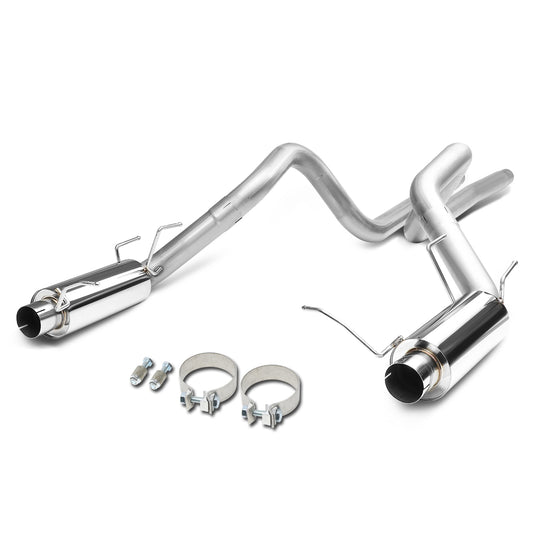 TUBERIA CATBACK CATBACK - 11-14 FORD MUSTANG 5.0L - STAINLESS STEEL