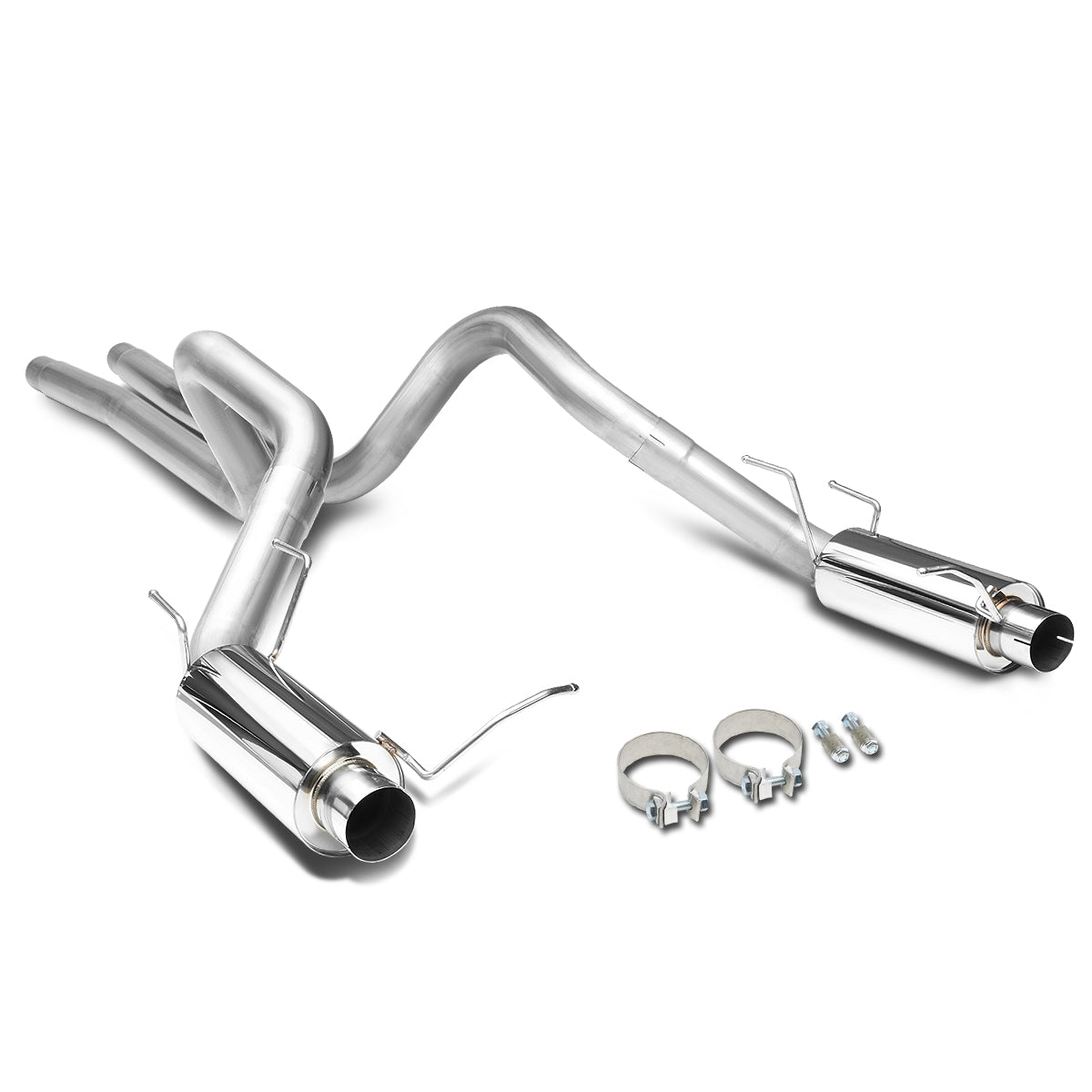 TUBERIA CATBACK CATBACK - 11-14 FORD MUSTANG 5.0L - STAINLESS STEEL