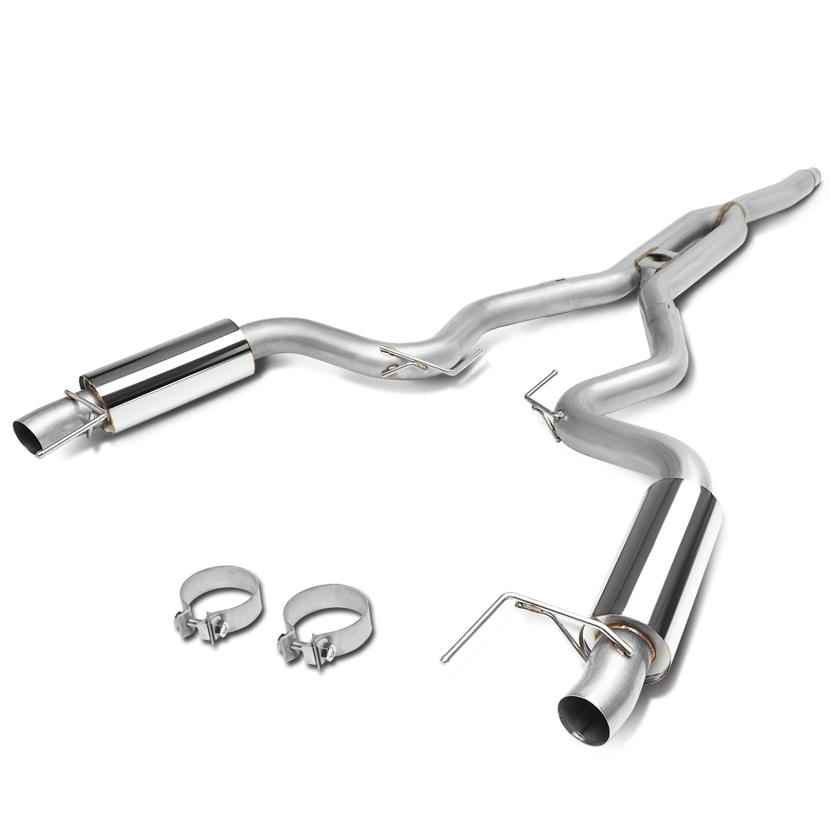 TUBERIA CATBACK CATBACK - 15-17 FORD MUSTANG 2.3L TURBO - STAINLESS STEEL
