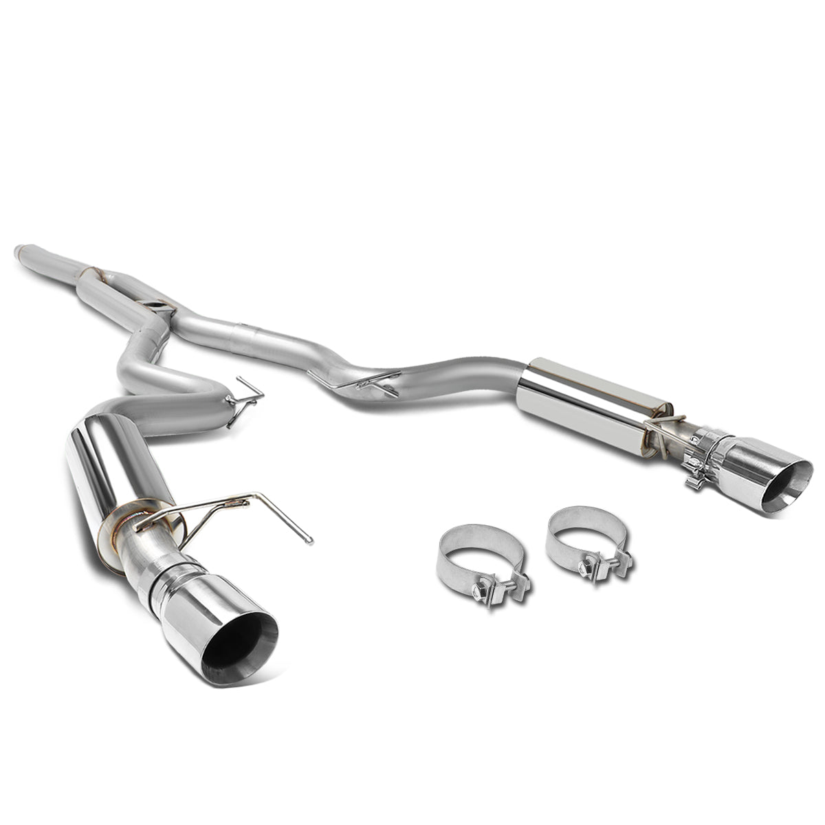 TUBERIA CATBACK CATBACK - 15-17 FORD MUSTANG 2.3L TURBO W/ MUFFLER TIP (3-162) - STAINLESS STEEL