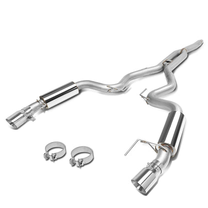 TUBERIA CATBACK CATBACK - 15-17 FORD MUSTANG 2.3L TURBO W/ MUFFLER TIP (3-162) - STAINLESS STEEL
