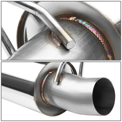 TUBERIA CATBACK CATBACK - 15-17 FORD MUSTANG 2.3L TURBO W/ MUFFLER TIP (3-162) - STAINLESS STEEL