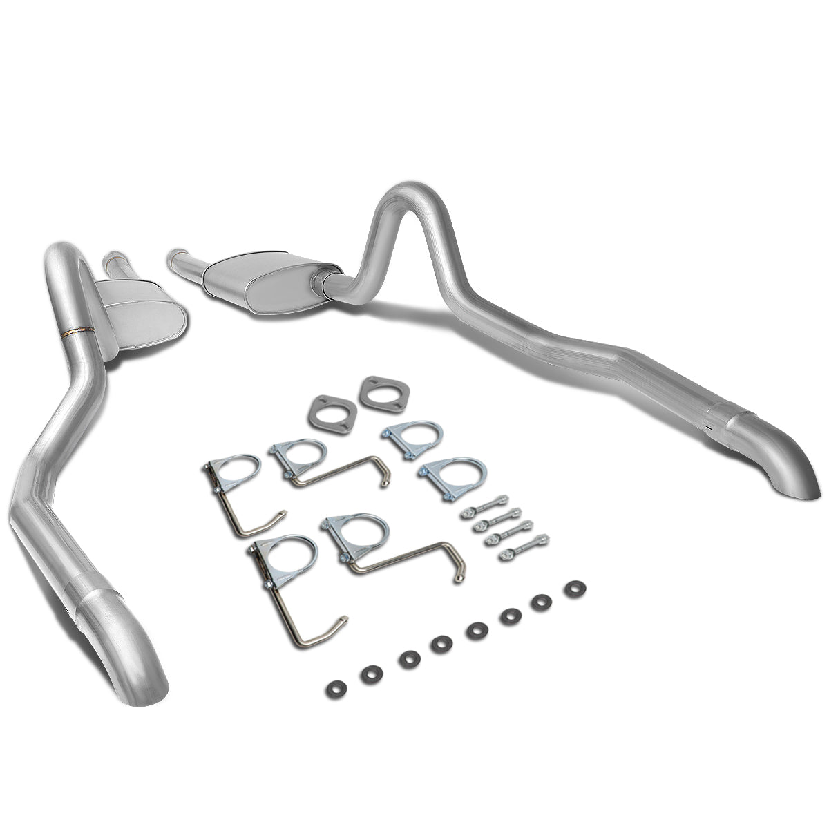 TUBERIA CATBACK CATBACK - 86-93 FORD MUSTANG 5.0L - STAINLESS STEEL