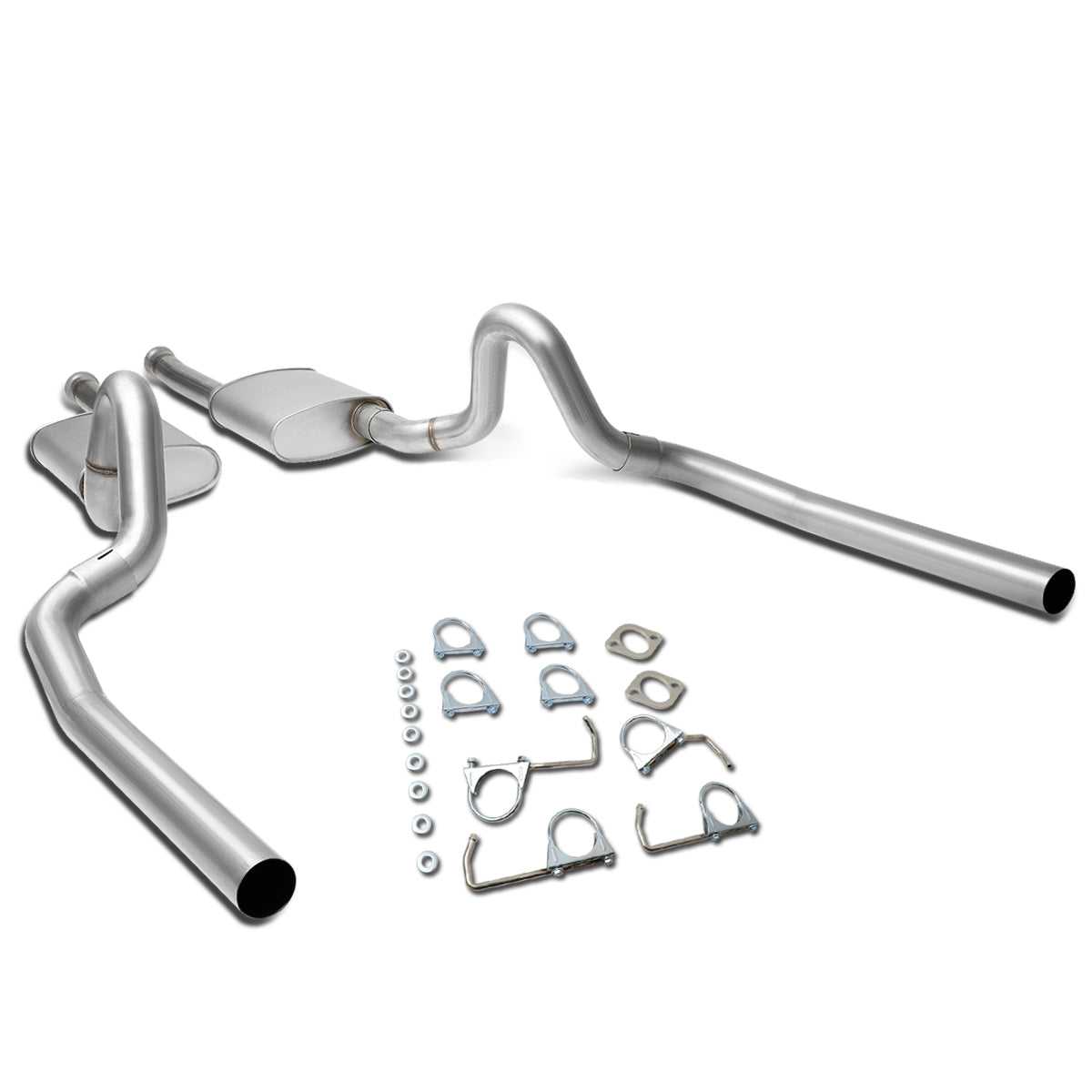 TUBERIA CATBACK CATBACK - 96-98 FORD MUSTANG 4.6L - STAINLESS STEEL