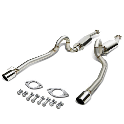TUBERIA CATBACK CATBACK - 96-04 FORD MUSTANG V8 - DUAL ROUND TIP - STAINLESS STEEL
