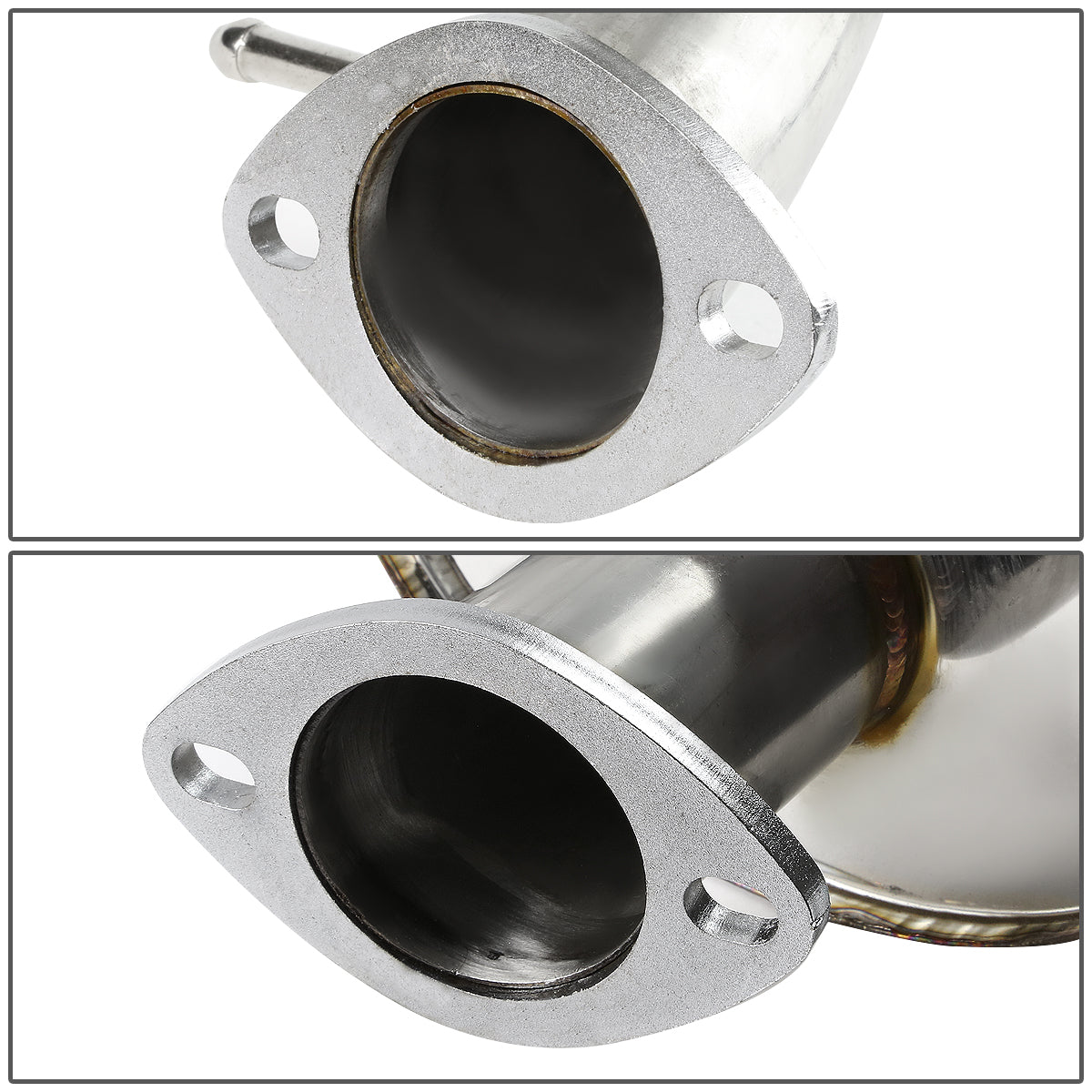 TUBERIA CATBACK CATBACK - 96-04 FORD MUSTANG V8 - DUAL ROLLED TIP - STAINLESS STEEL