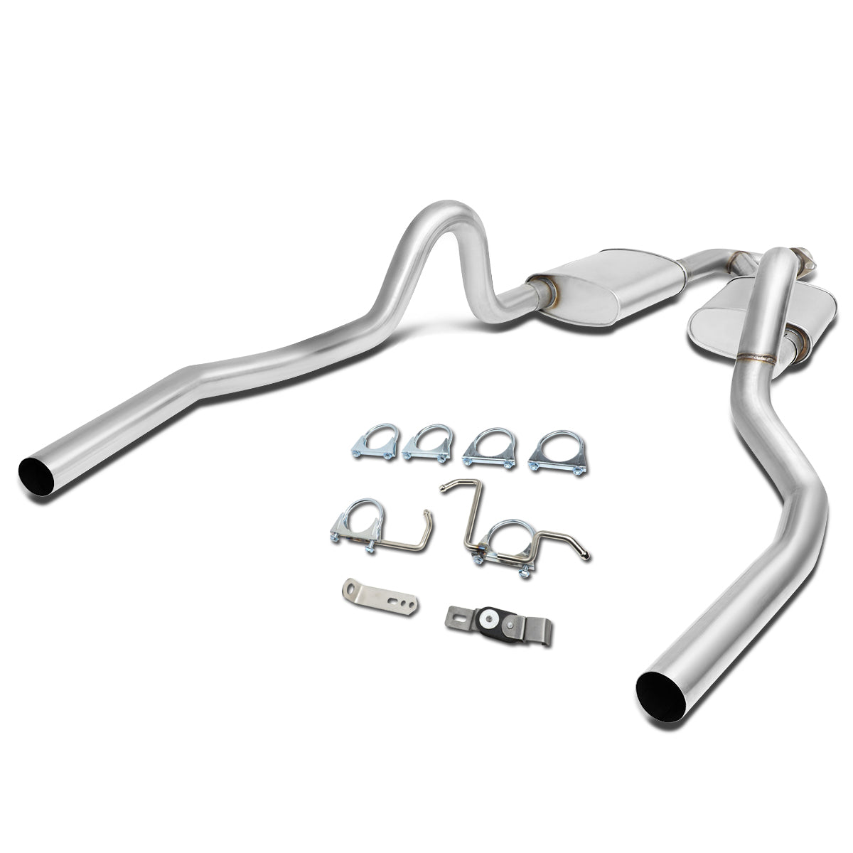 TUBERIA CATBACK CATBACK - 99-04 FORD MUSTANG 3.7L - STAINLESS STEEL