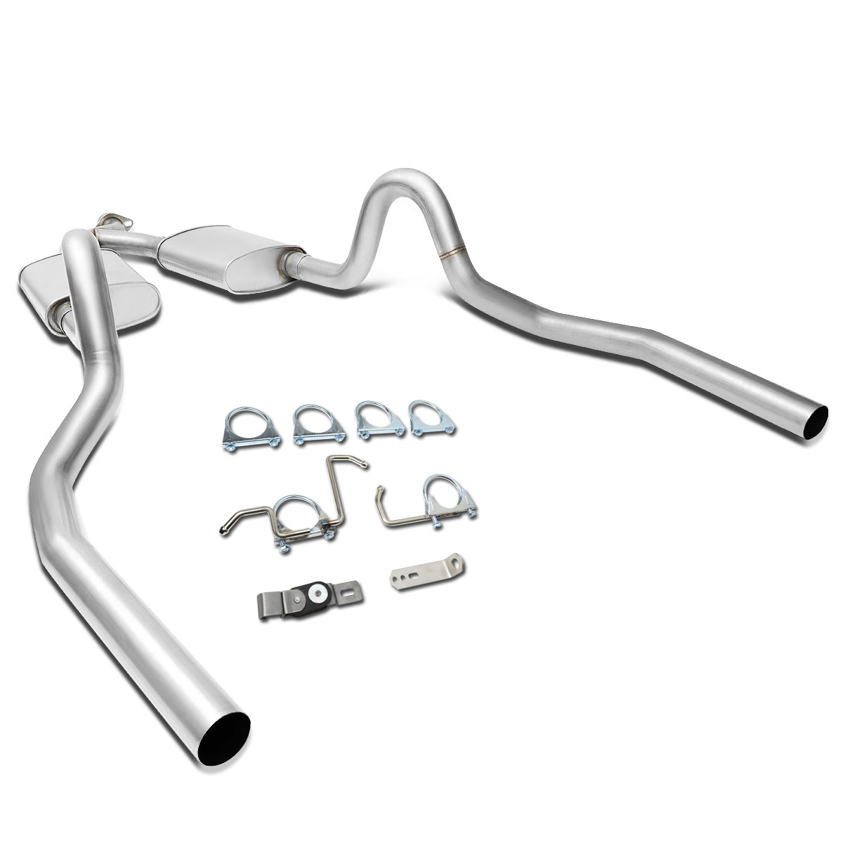 TUBERIA CATBACK CATBACK - 99-04 FORD MUSTANG 3.7L - STAINLESS STEEL