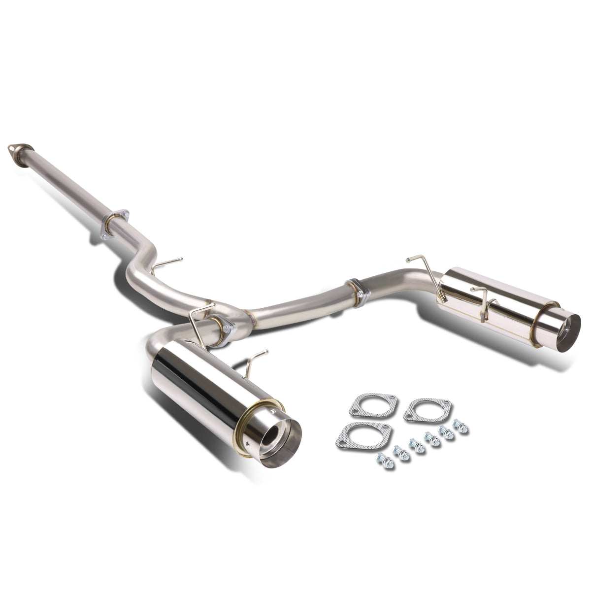 TUBERIA CATBACK CATBACK - 13-17 SCION FRS , SUBARU BRZ , TOYOTA 86 2.0L - DUAL TIP - STAINLESS STEEL