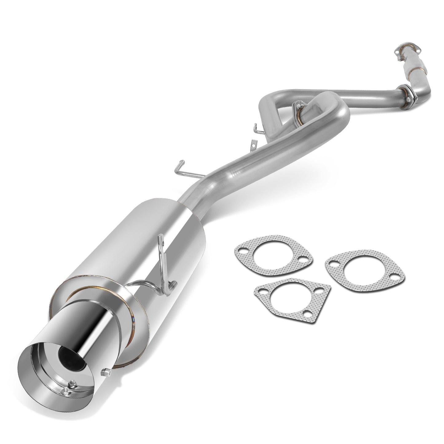 TUBERIA CATBACK CATBACK - 99-03 MITSUBISHI GALANT 4CYL - SINGLE TIP - STAINLESS STEEL