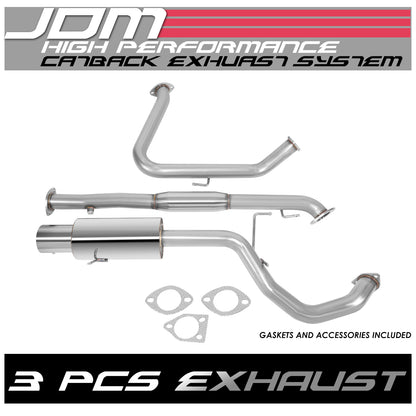 TUBERIA CATBACK CATBACK - 99-03 MITSUBISHI GALANT 4CYL - SINGLE TIP - STAINLESS STEEL