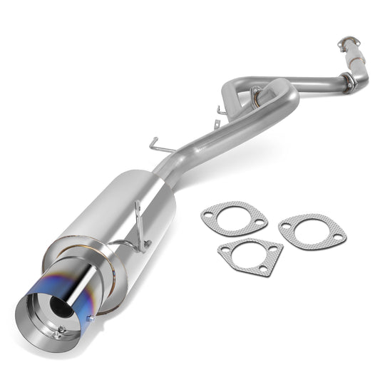 TUBERIA CATBACK CATBACK - 99-03 MITSUBISHI GALANT 4CYL - SINGLE BURNT TIP - STAINLESS STEEL