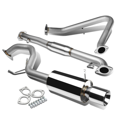 TUBERIA CATBACK CATBACK - 99-03 MITSUBISHI GALANT 4CYL - SINGLE ROLLED TIP - STAINLESS STEEL
