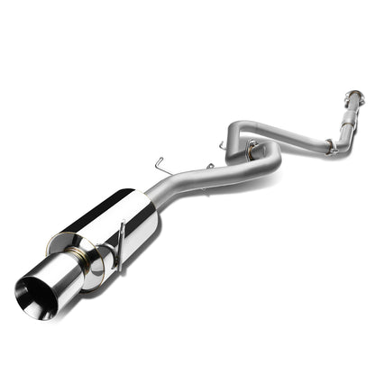 TUBERIA CATBACK CATBACK - 99-03 MITSUBISHI GALANT 4CYL - SINGLE ROLLED TIP - STAINLESS STEEL